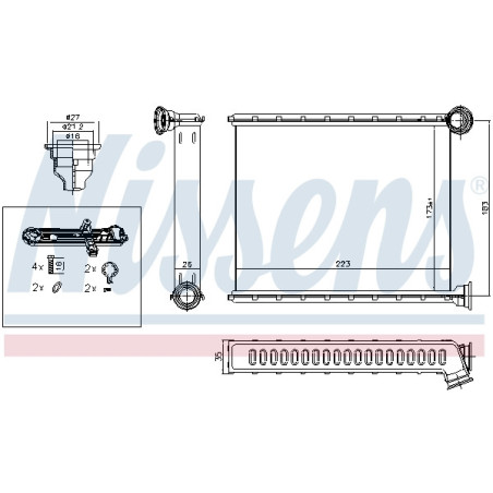 Radiateur de chauffage NISSENS