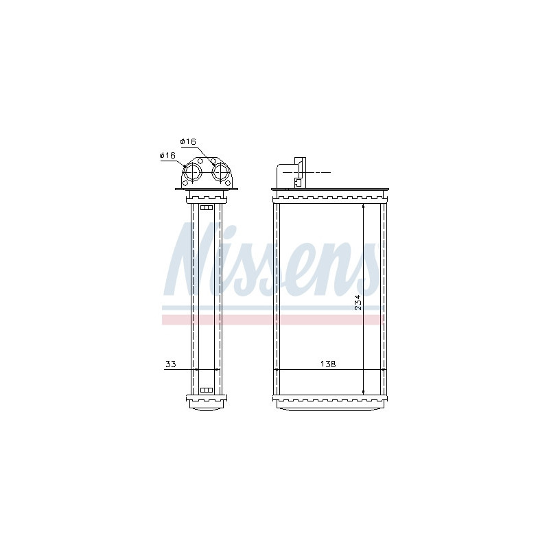 Radiateur de chauffage NISSENS