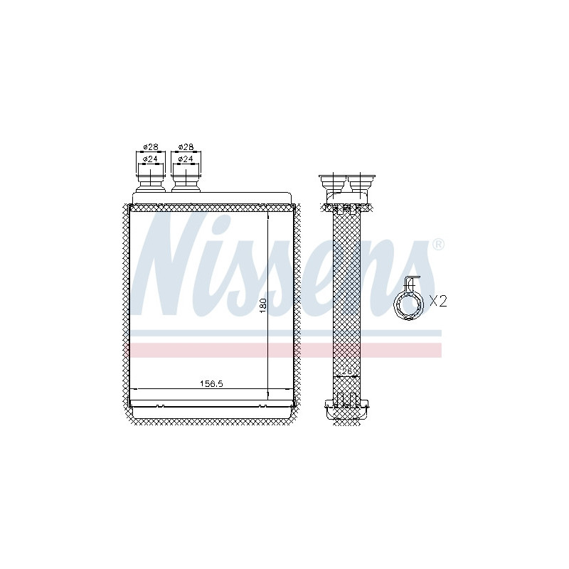 Radiateur de chauffage NISSENS