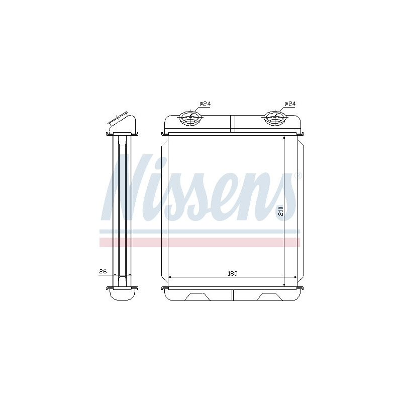 Radiateur de chauffage NISSENS