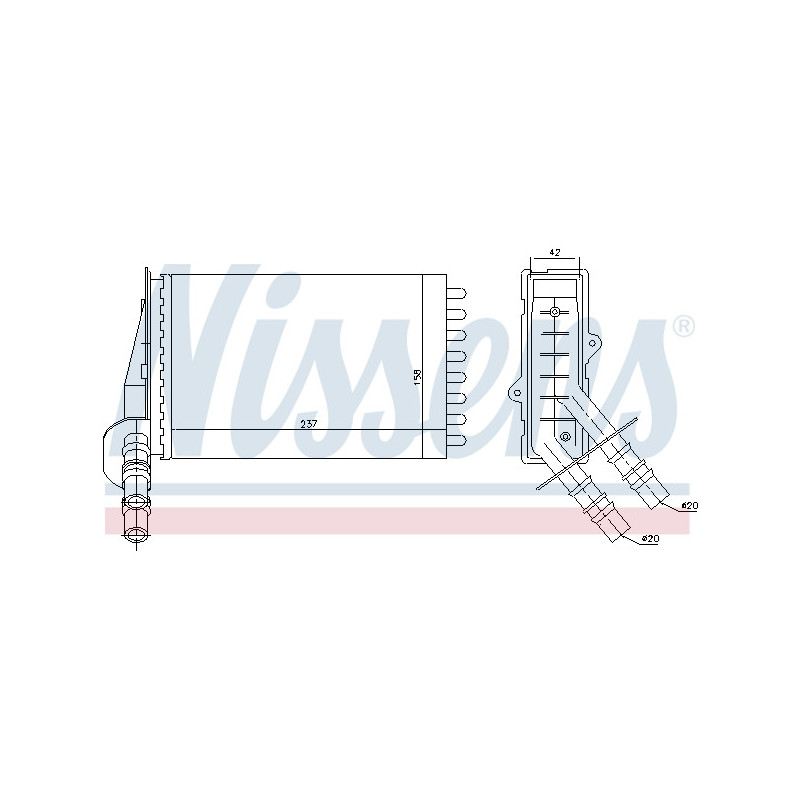 Radiateur de chauffage NISSENS