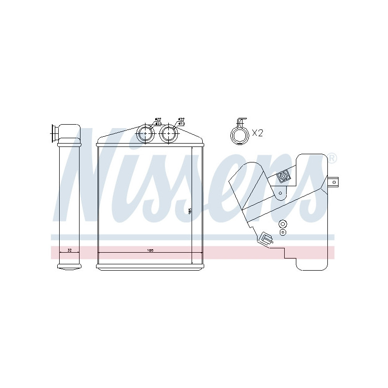 Radiateur de chauffage NISSENS