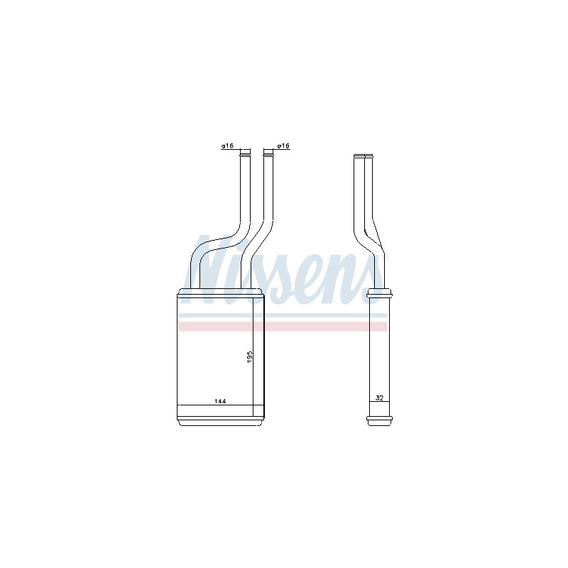 Radiateur de chauffage NISSENS
