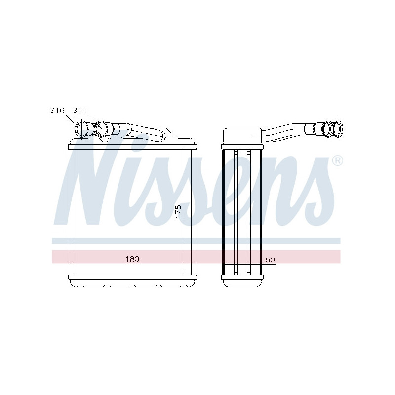 Radiateur de chauffage NISSENS