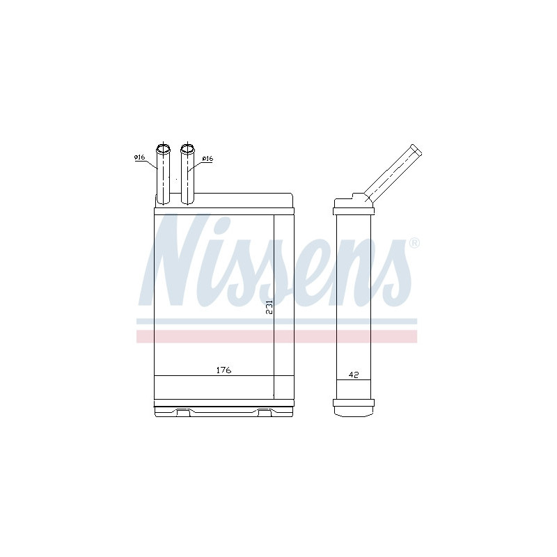 Radiateur de chauffage NISSENS