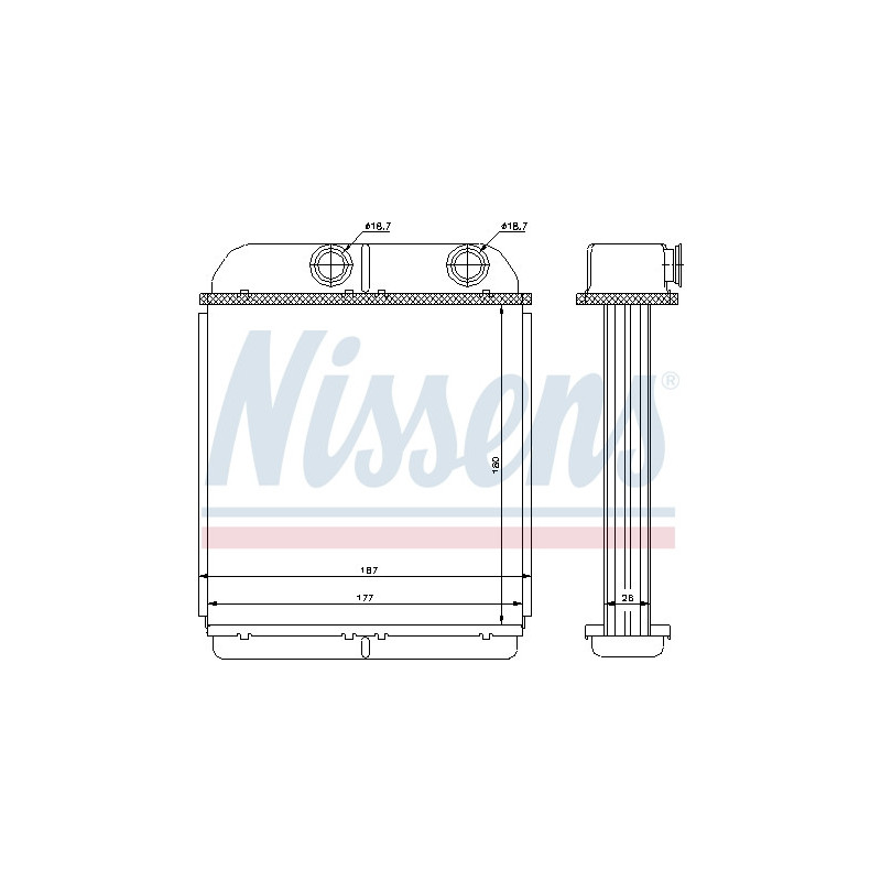 Radiateur de chauffage NISSENS