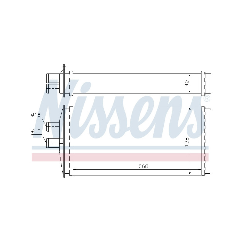 Radiateur de chauffage NISSENS