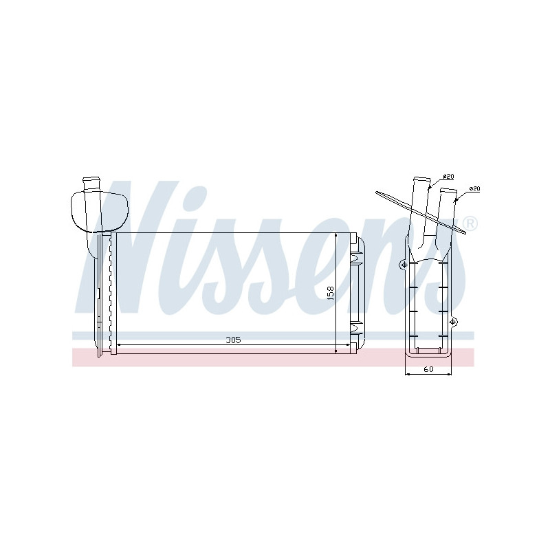 Radiateur de chauffage NISSENS