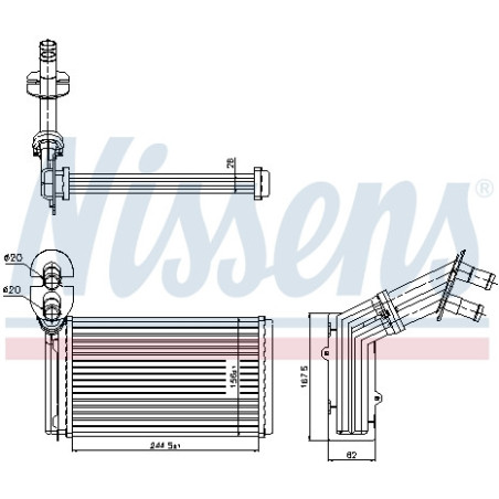 Radiateur de chauffage NISSENS