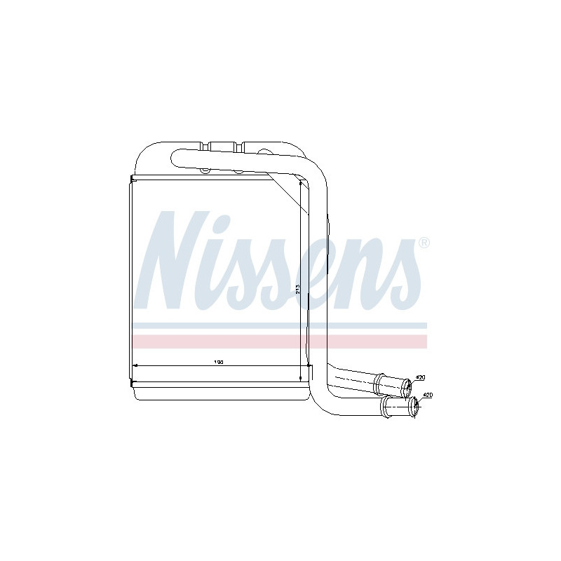 Radiateur de chauffage NISSENS