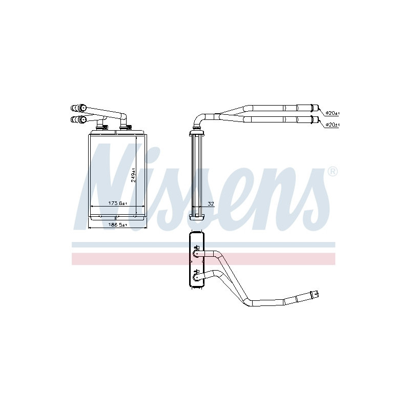 Radiateur de chauffage NISSENS