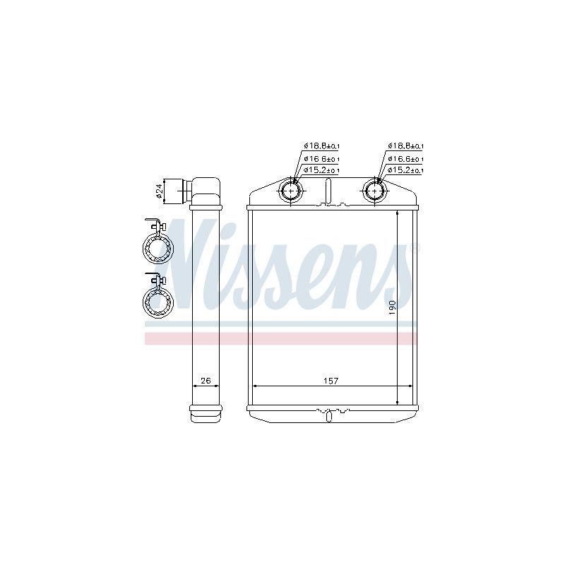 Radiateur de chauffage NISSENS
