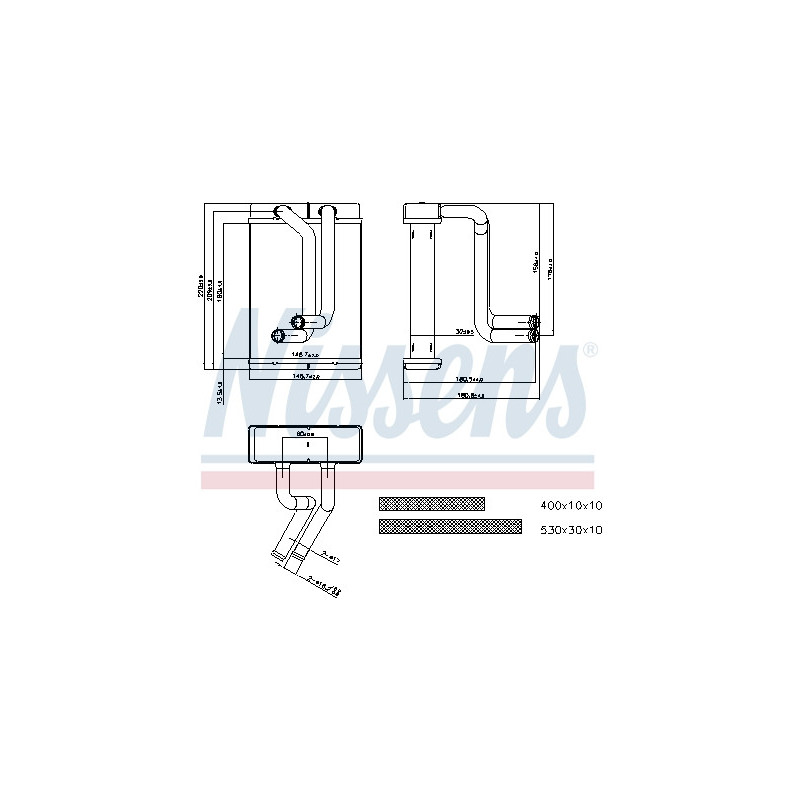 Radiateur de chauffage NISSENS