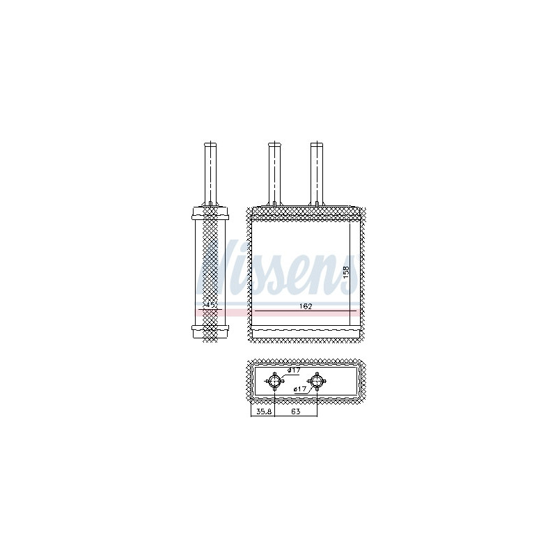 Radiateur de chauffage NISSENS