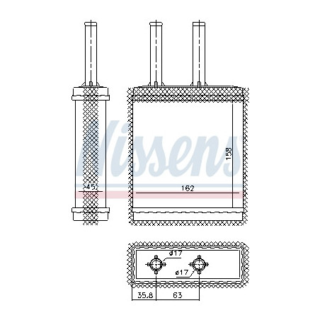 Radiateur de chauffage NISSENS
