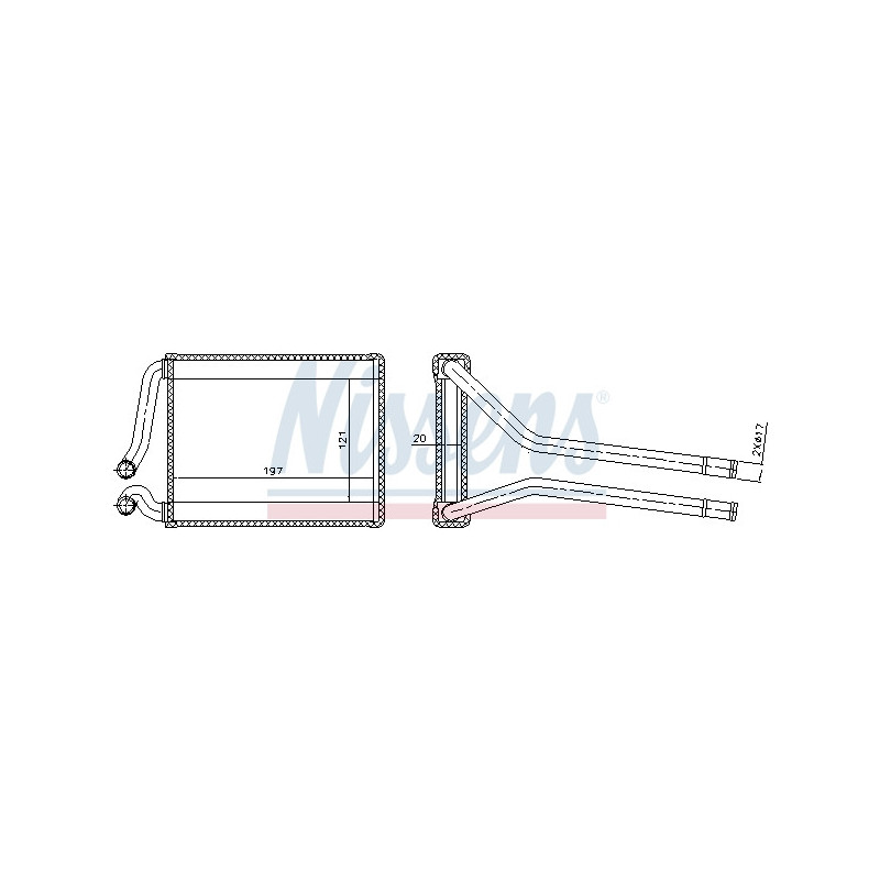 Radiateur de chauffage NISSENS