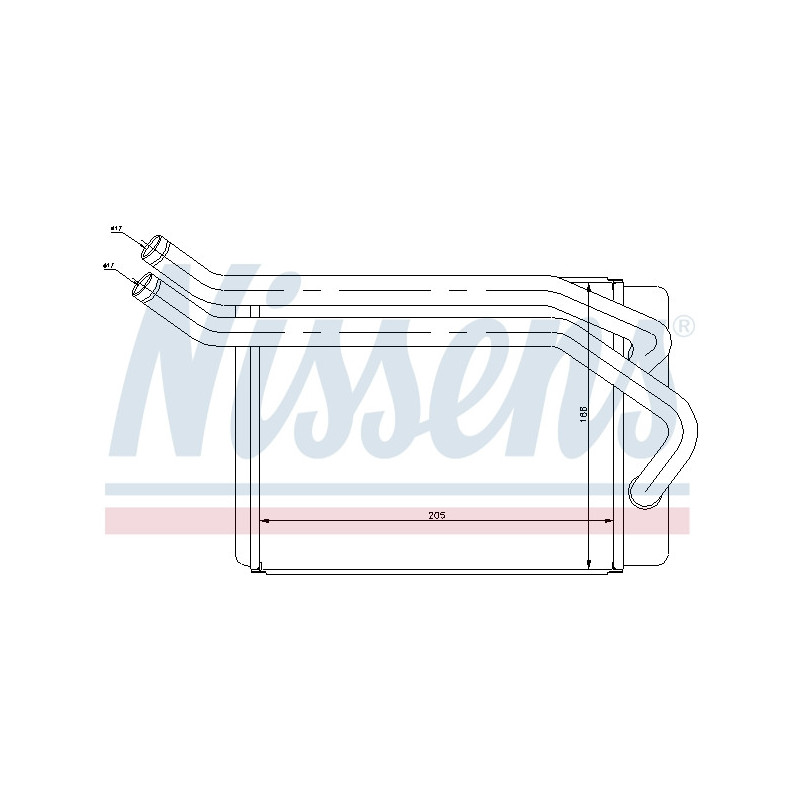 Radiateur de chauffage NISSENS