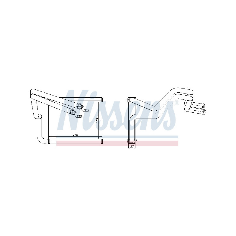 Radiateur de chauffage NISSENS