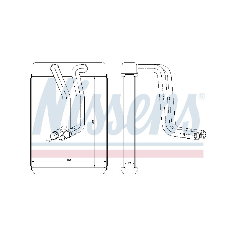 Radiateur de chauffage NISSENS