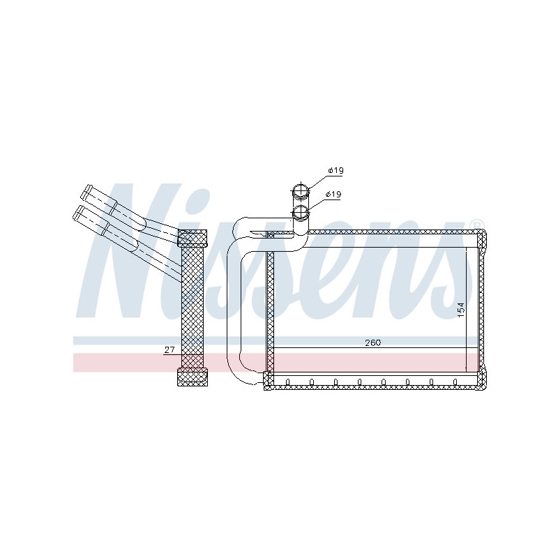 Radiateur de chauffage NISSENS