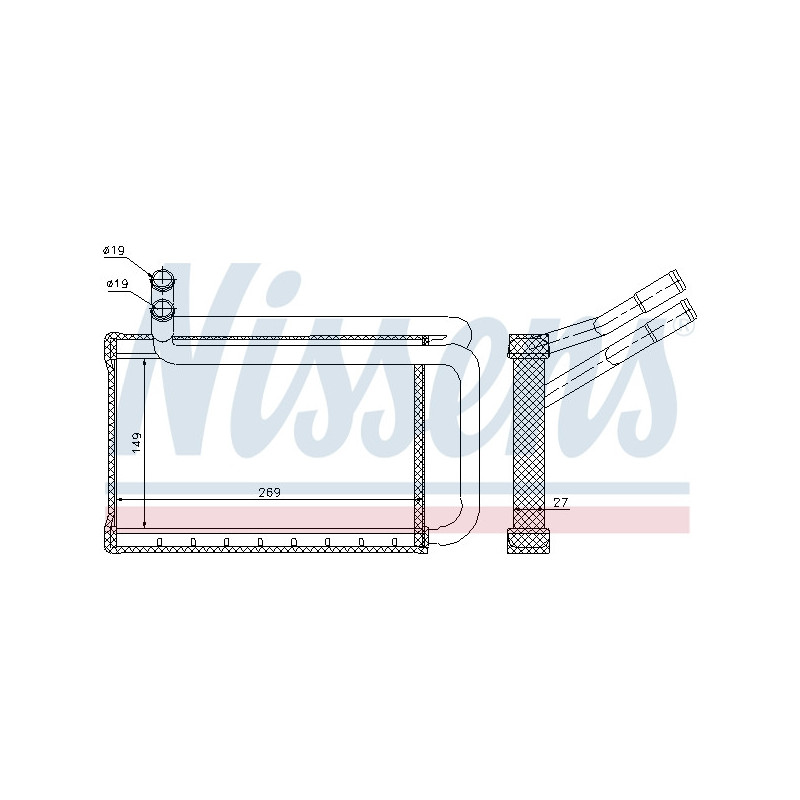 Radiateur de chauffage NISSENS
