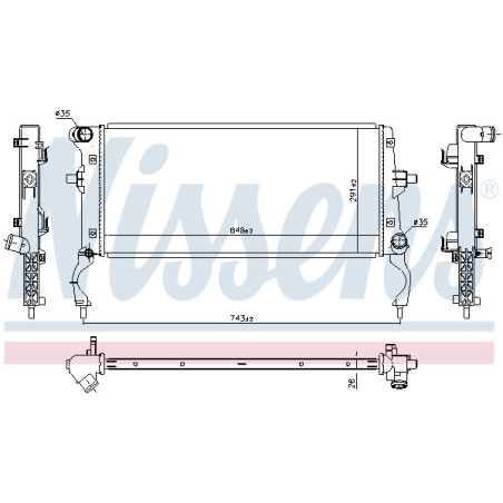 Radiateur de chauffage NISSENS