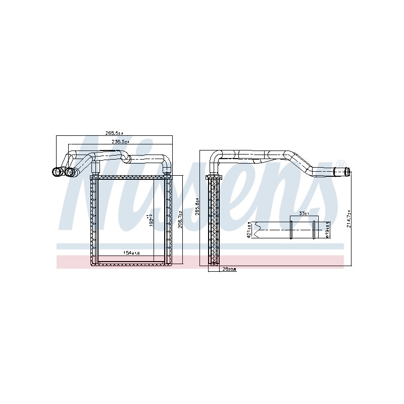 Radiateur de chauffage NISSENS