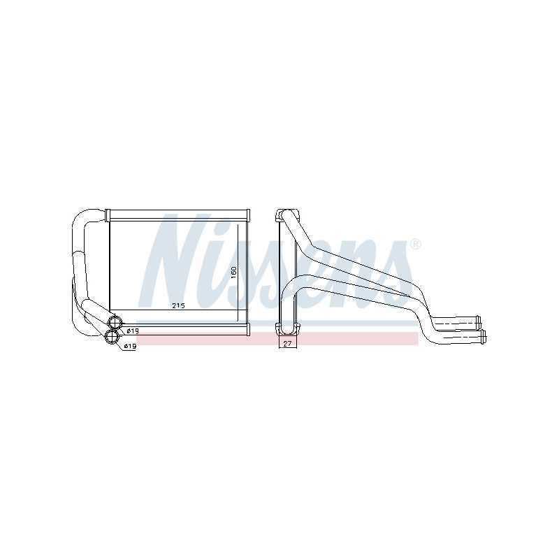 Radiateur de chauffage NISSENS