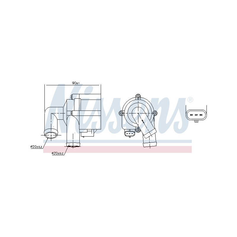 Pompe à eau NISSENS