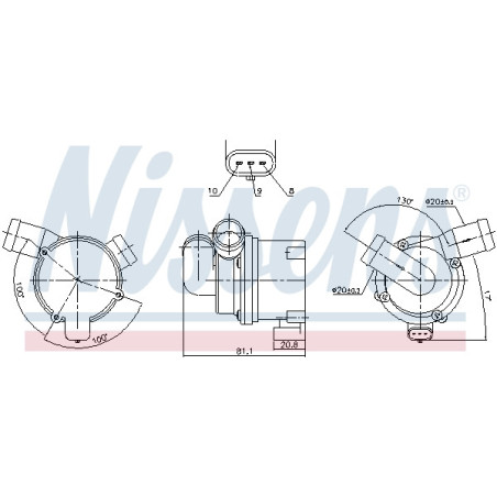 Pompe à eau NISSENS