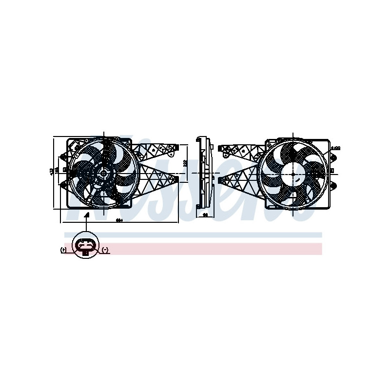 Ventilateur (refroidissement moteur) NISSENS
