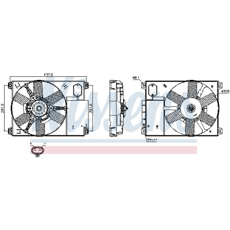 Ventilateur (refroidissement moteur) NISSENS