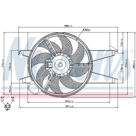 Ventilateur (refroidissement moteur) NISSENS