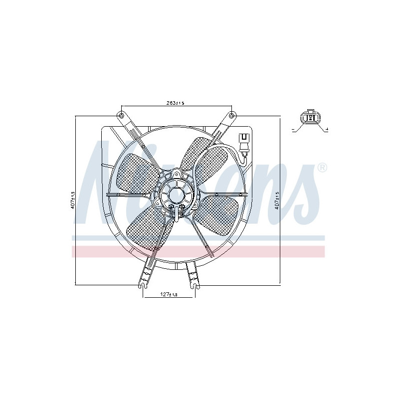 Ventilateur (refroidissement moteur) NISSENS