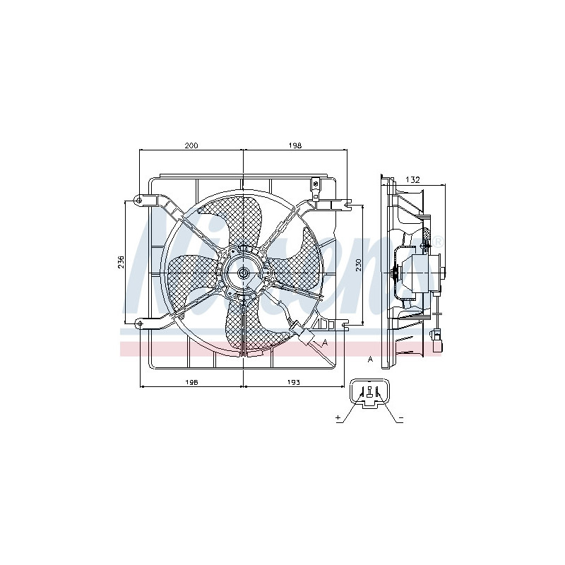 Ventilateur (refroidissement moteur) NISSENS