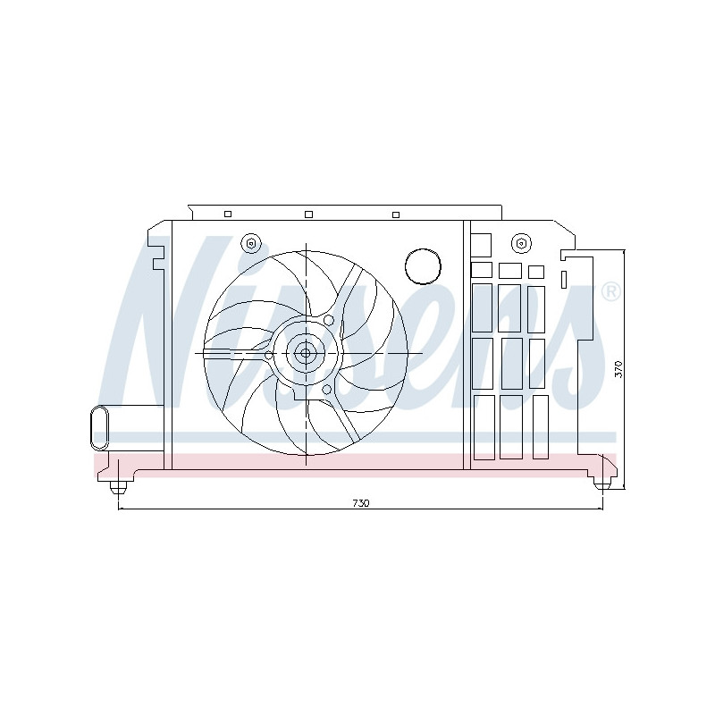 Ventilateur (refroidissement moteur) NISSENS