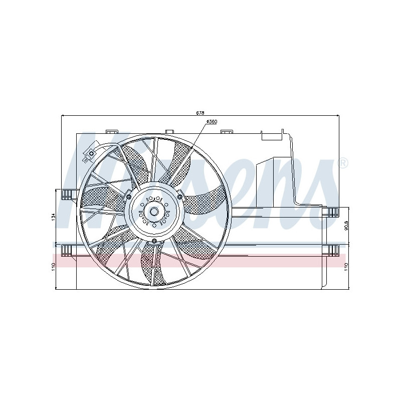Ventilateur (refroidissement moteur) NISSENS