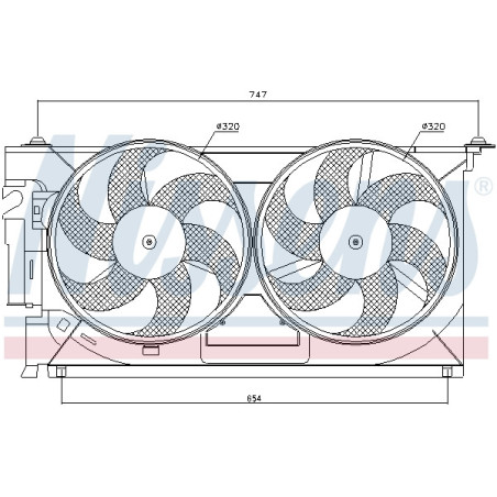 Ventilateur (refroidissement moteur) NISSENS