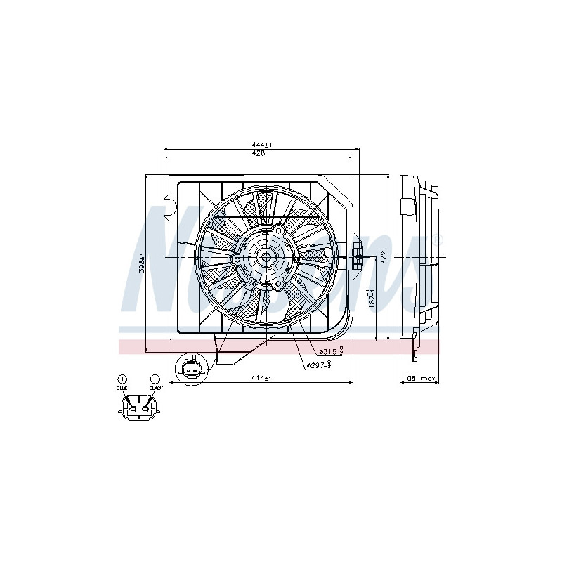 Ventilateur (refroidissement moteur) NISSENS