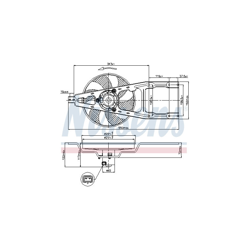 Ventilateur (refroidissement moteur) NISSENS