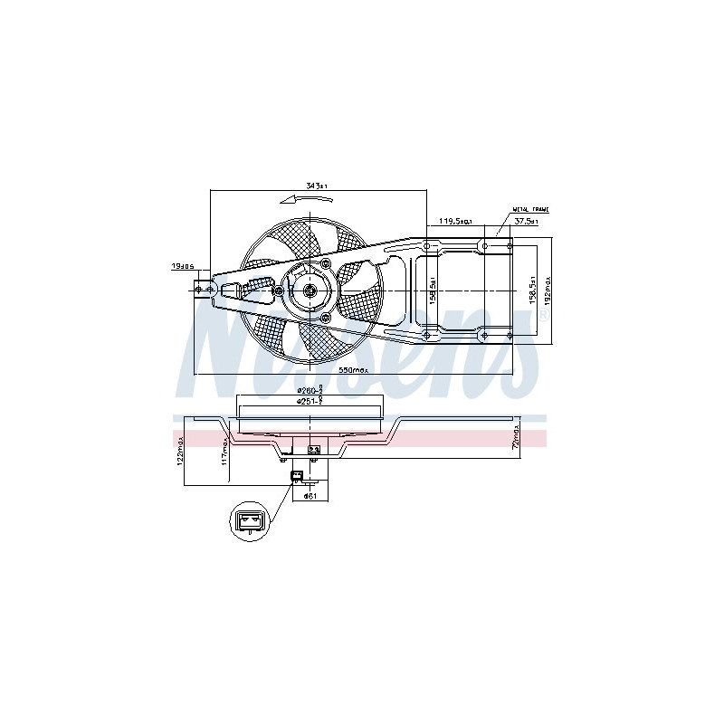 Ventilateur (refroidissement moteur) NISSENS
