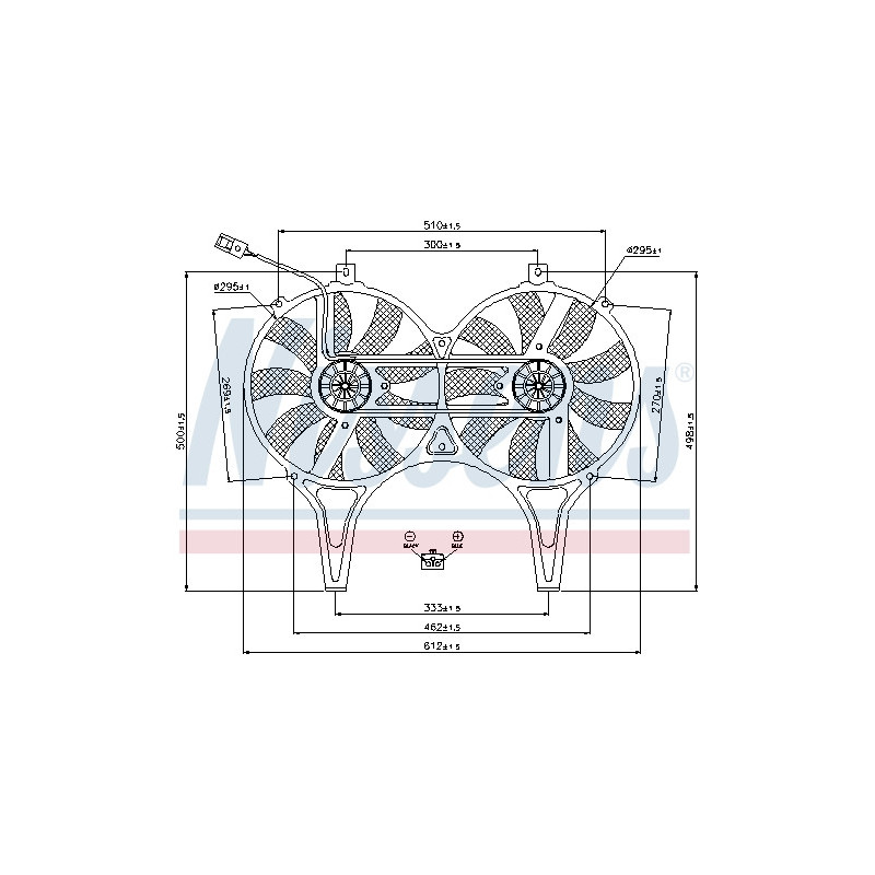 Ventilateur (refroidissement moteur) NISSENS
