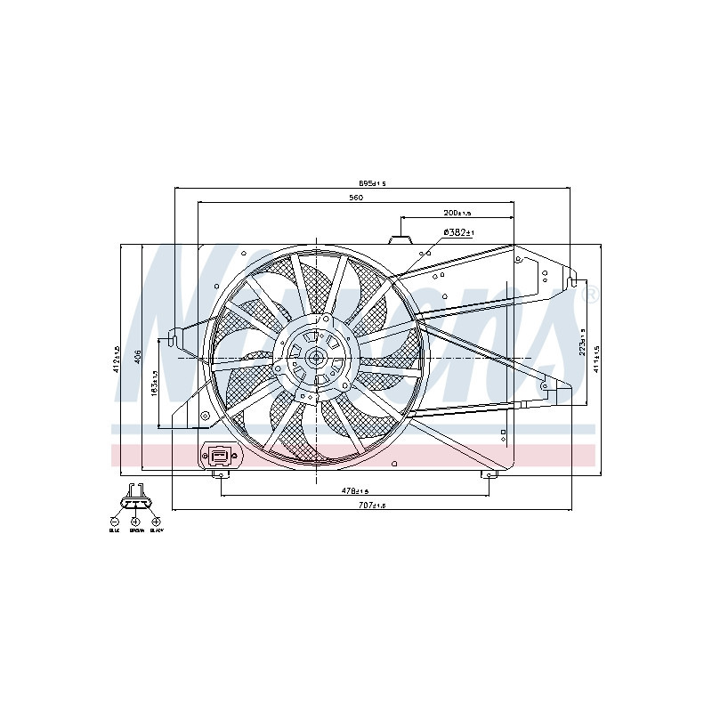 Ventilateur (refroidissement moteur) NISSENS