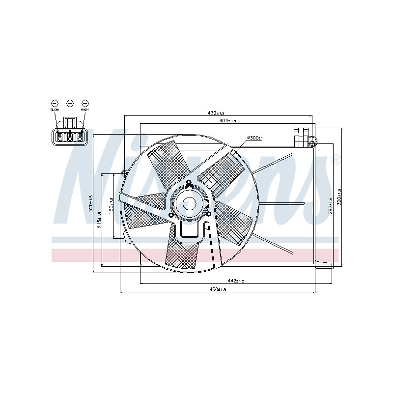 Ventilateur (refroidissement moteur) NISSENS