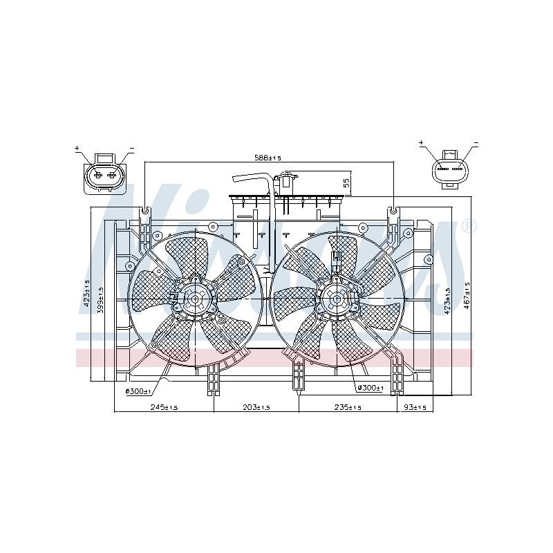Ventilateur (refroidissement moteur) NISSENS