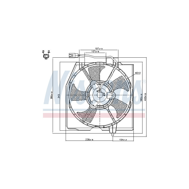 Ventilateur (refroidissement moteur) NISSENS