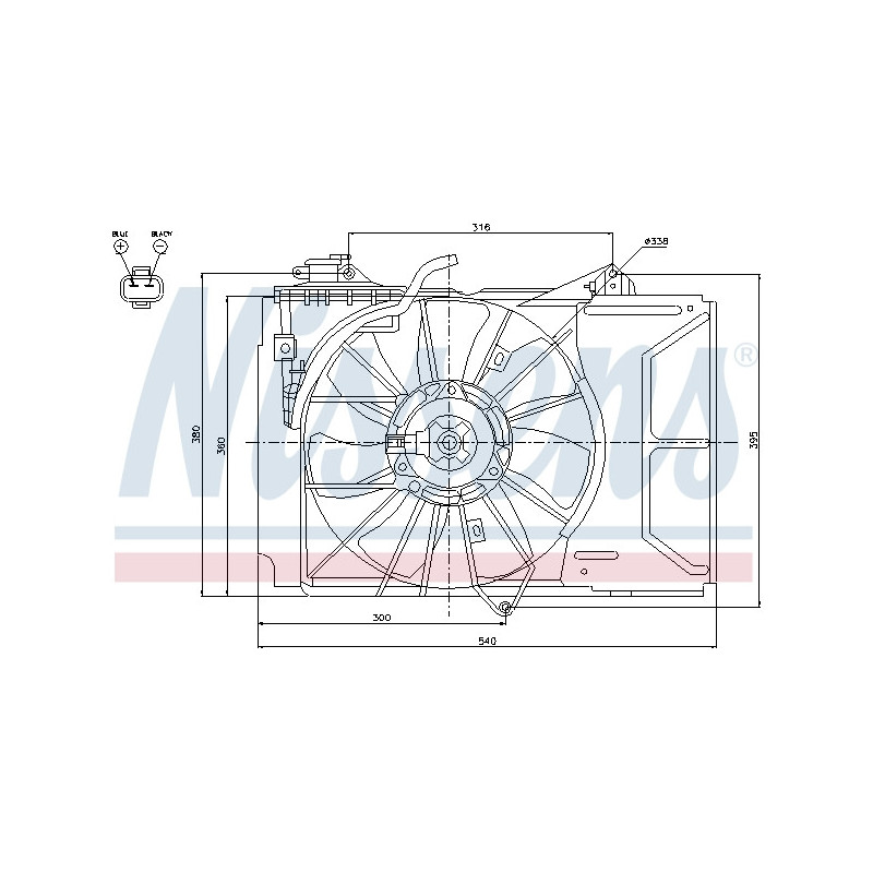 Ventilateur (refroidissement moteur) NISSENS