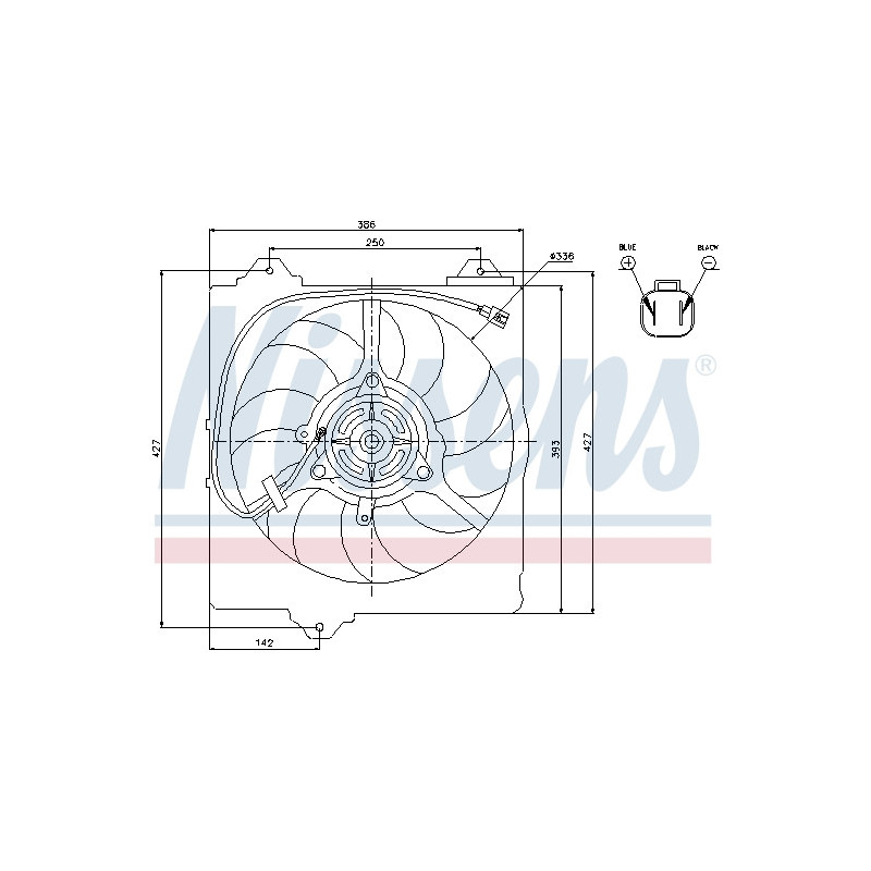 Ventilateur (refroidissement moteur) NISSENS