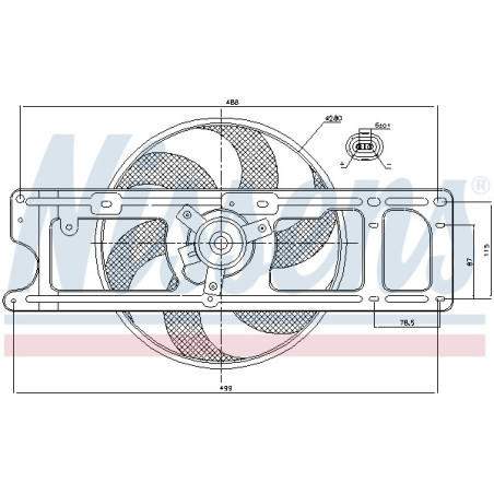 Ventilateur (refroidissement moteur) NISSENS