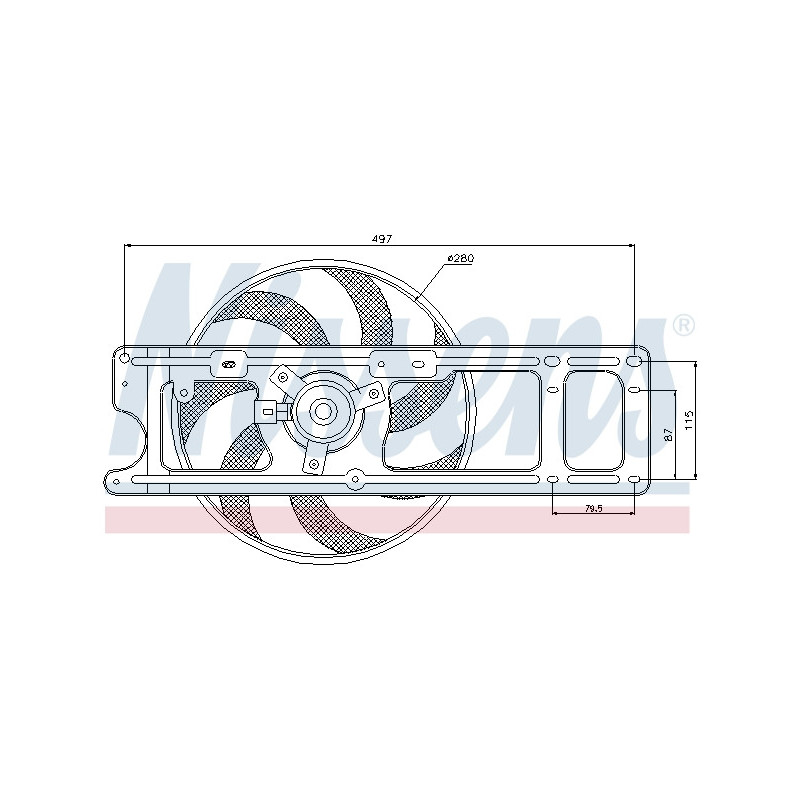 Ventilateur (refroidissement moteur) NISSENS